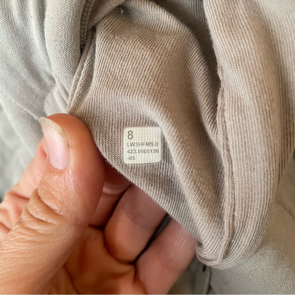 Lululemon Quilted Bomber Jacket Riverstone Size 8 - Picture 8 of 9